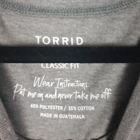 NWT Torrid Everyday Signature Jersey Knit Grey Mother T-Shirt Women's Size 2/2X - Picture 2 of 7